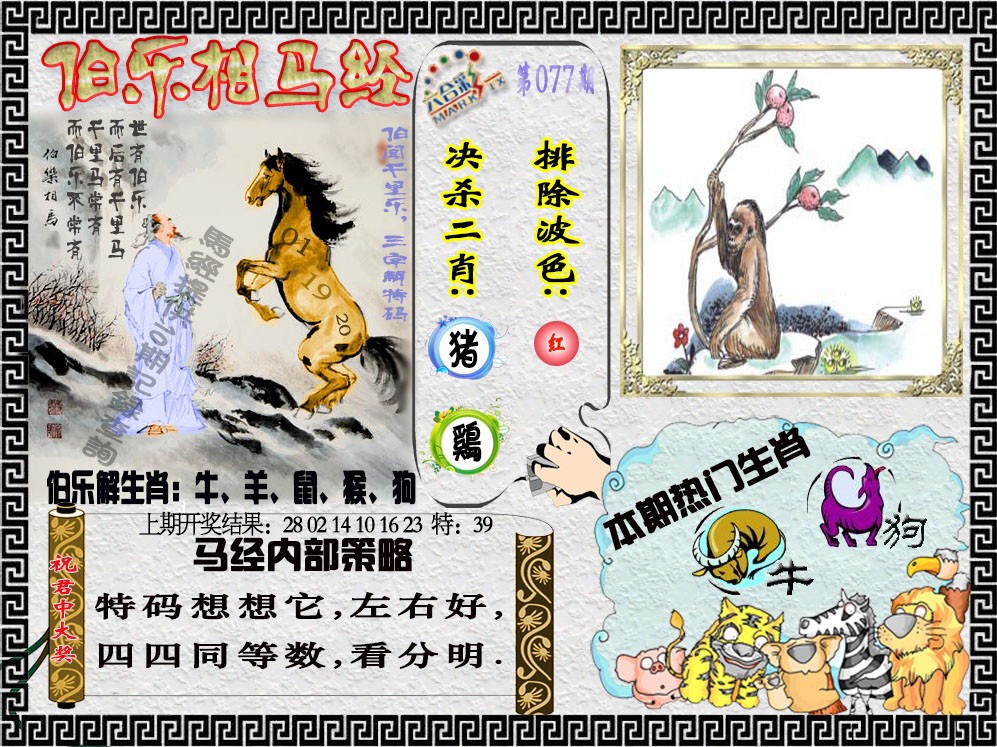 2025077期伯乐相马经
