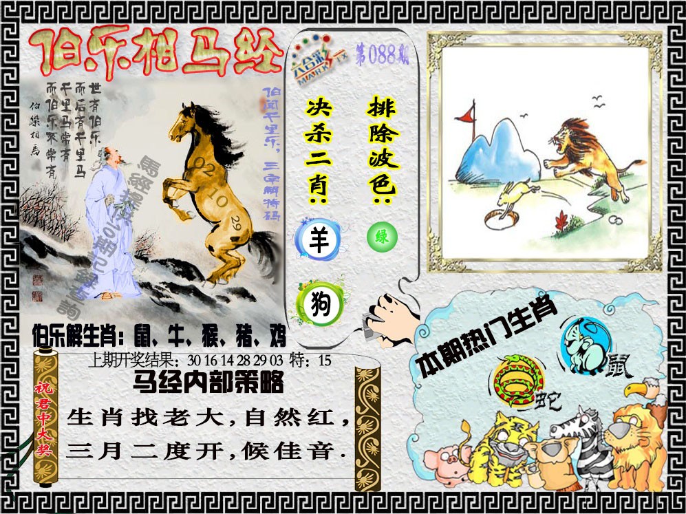 2025088期伯乐相马经