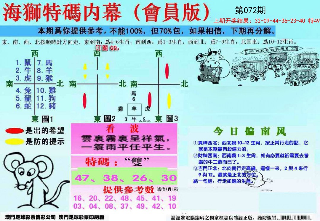 2025072期另版海狮特码内幕报