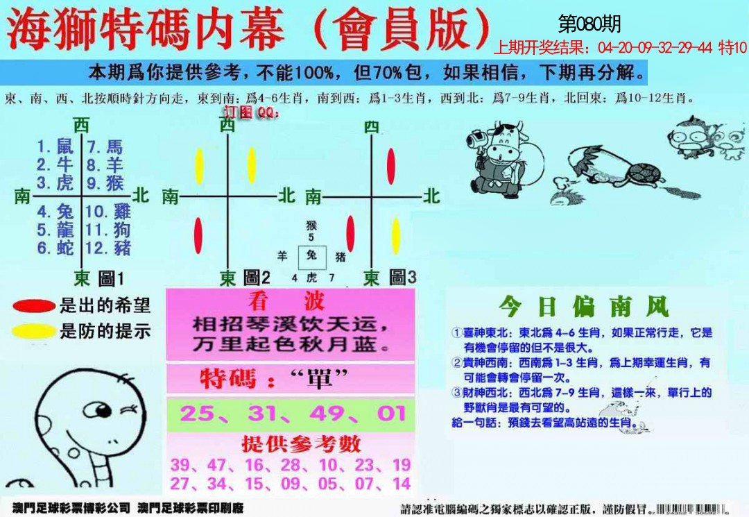 2025080期另版海狮特码内幕报