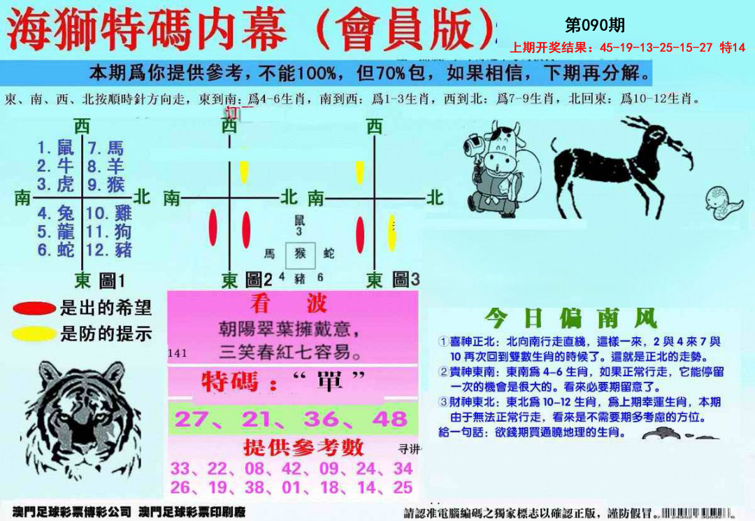 2025090期另版海狮特码内幕报