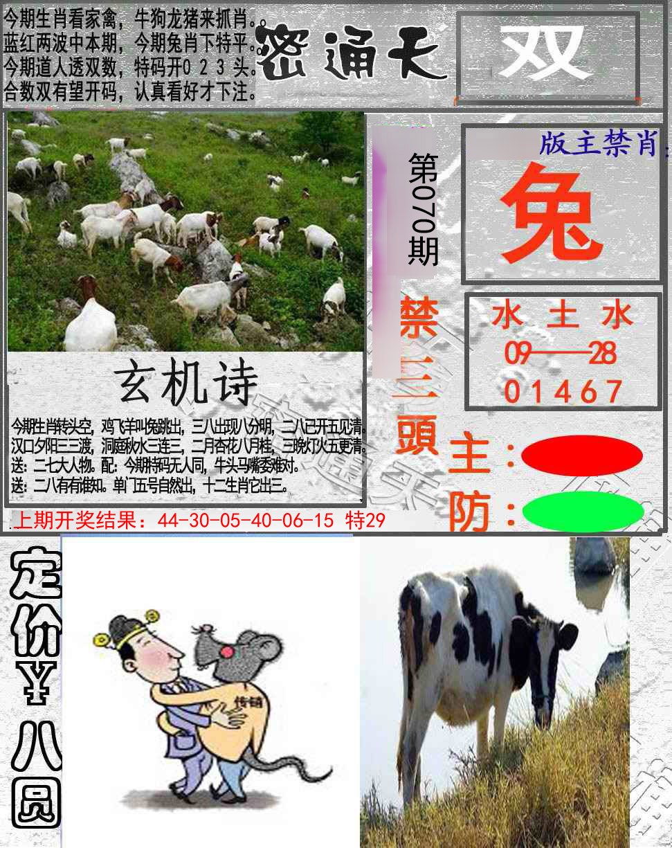 2025070期密通天