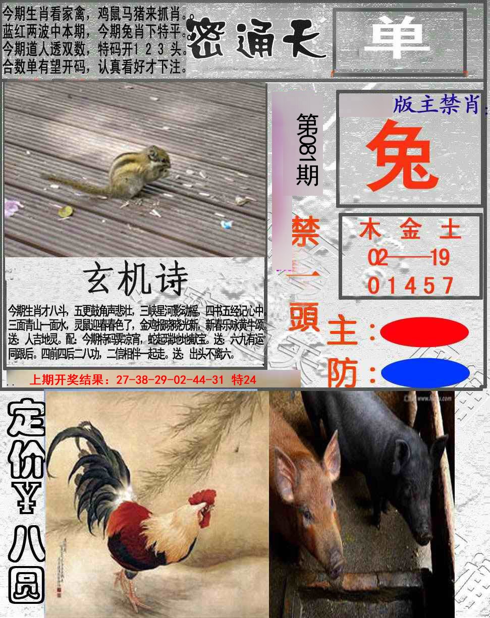 2025081期密通天