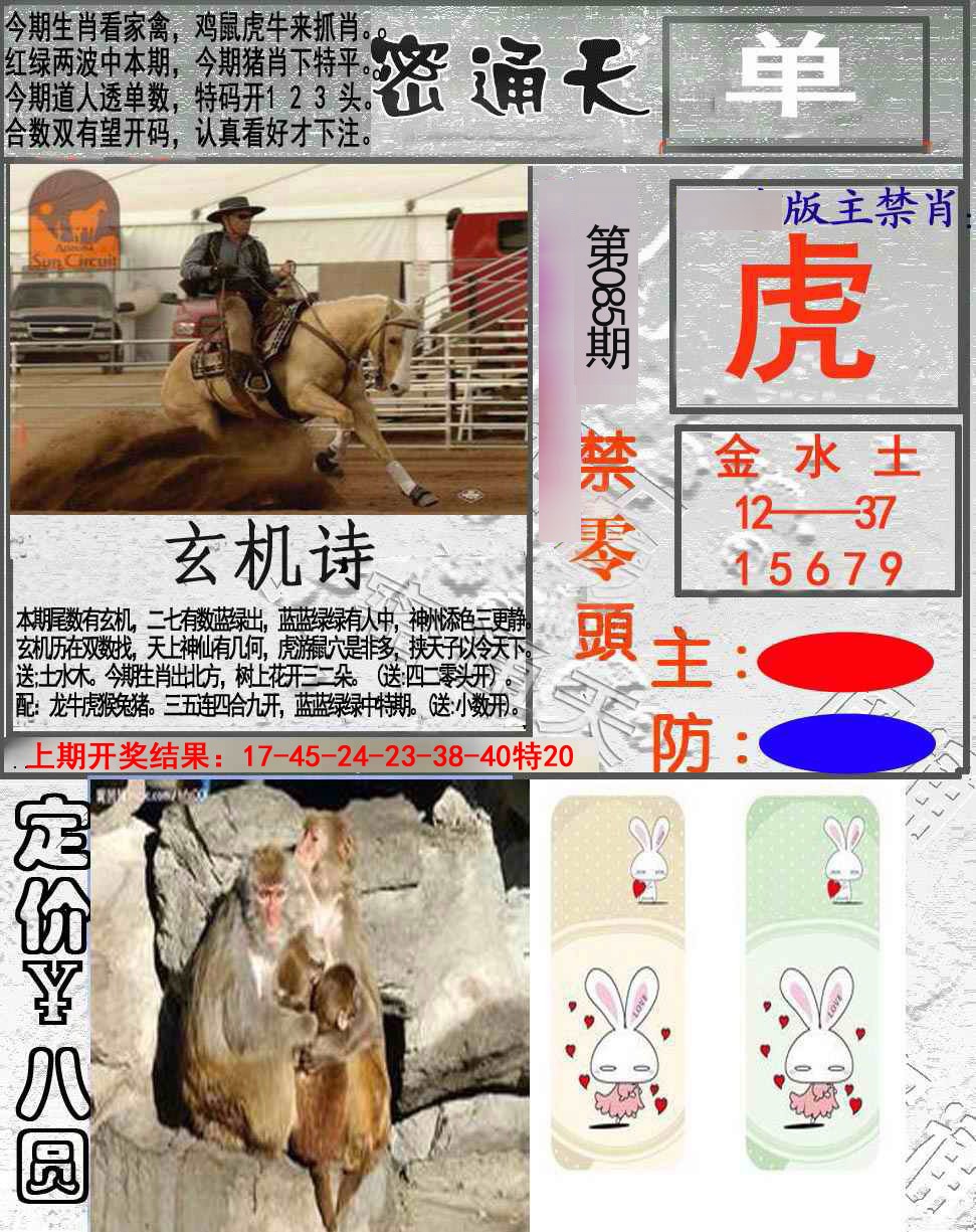 2025085期密通天