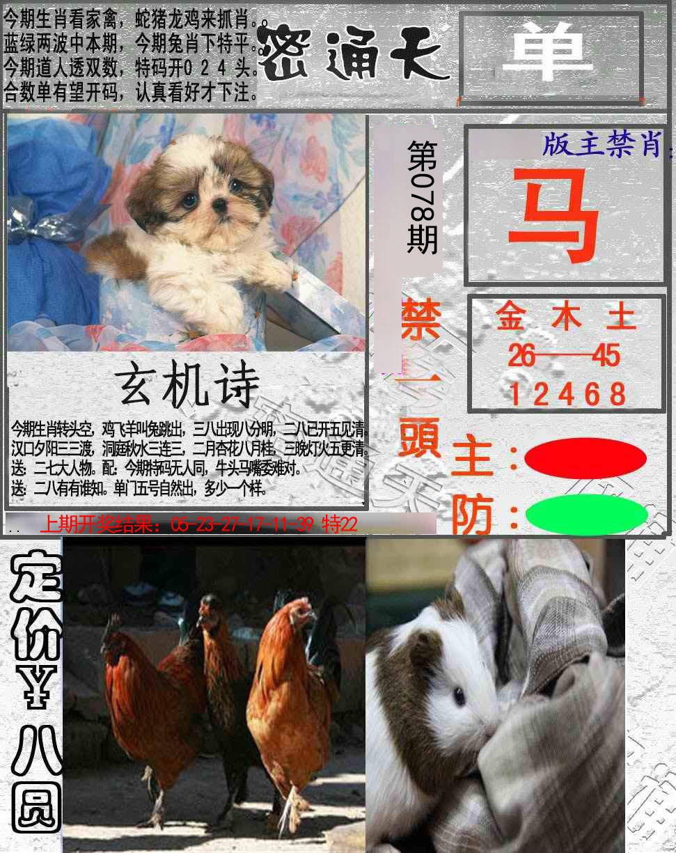 2025078期密通天