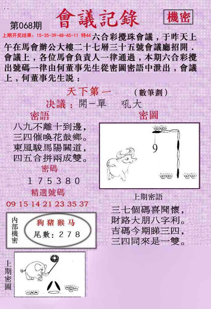 2025068期会议记录