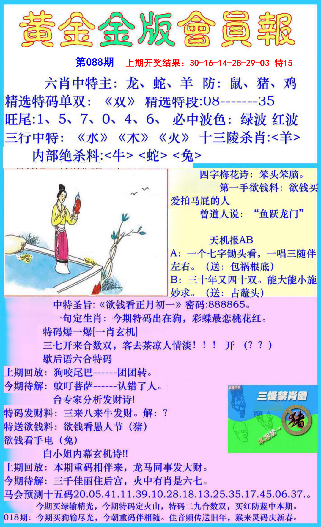2025088期黄金金版会员报