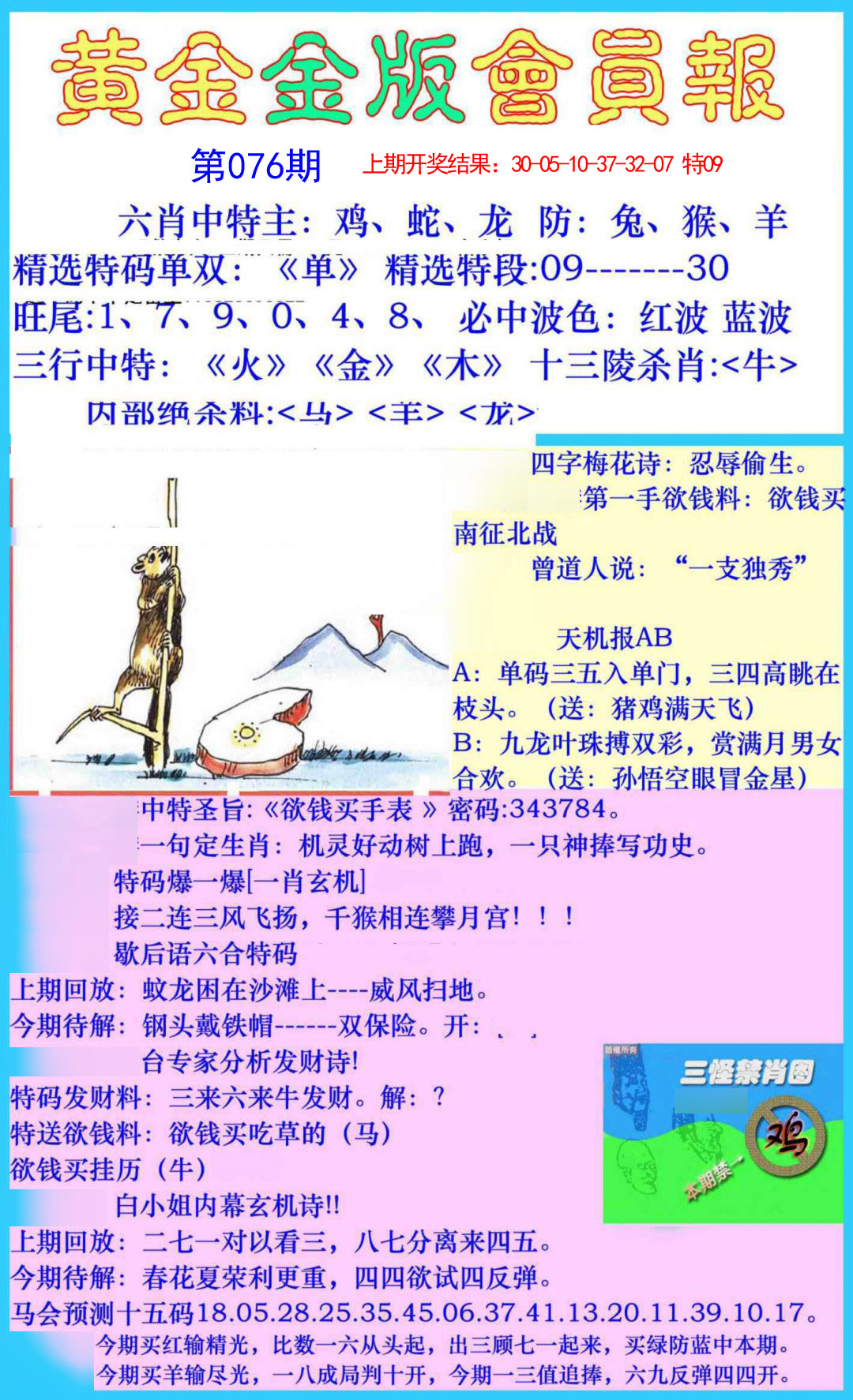 2025076期黄金金版会员报