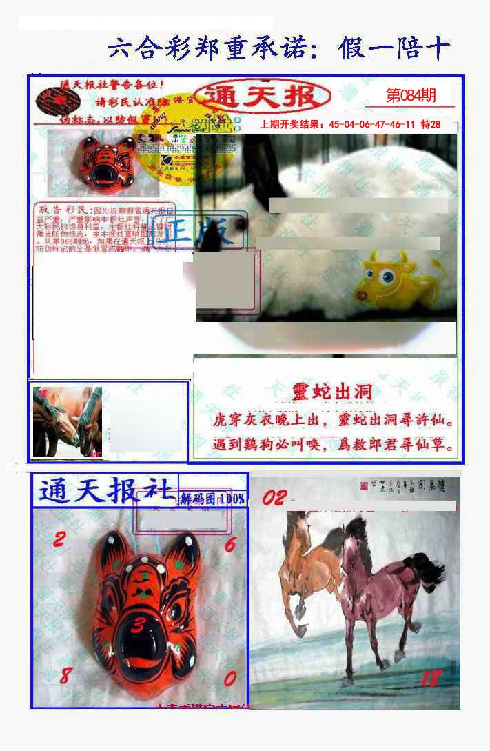 2025084期假一陪十通天报