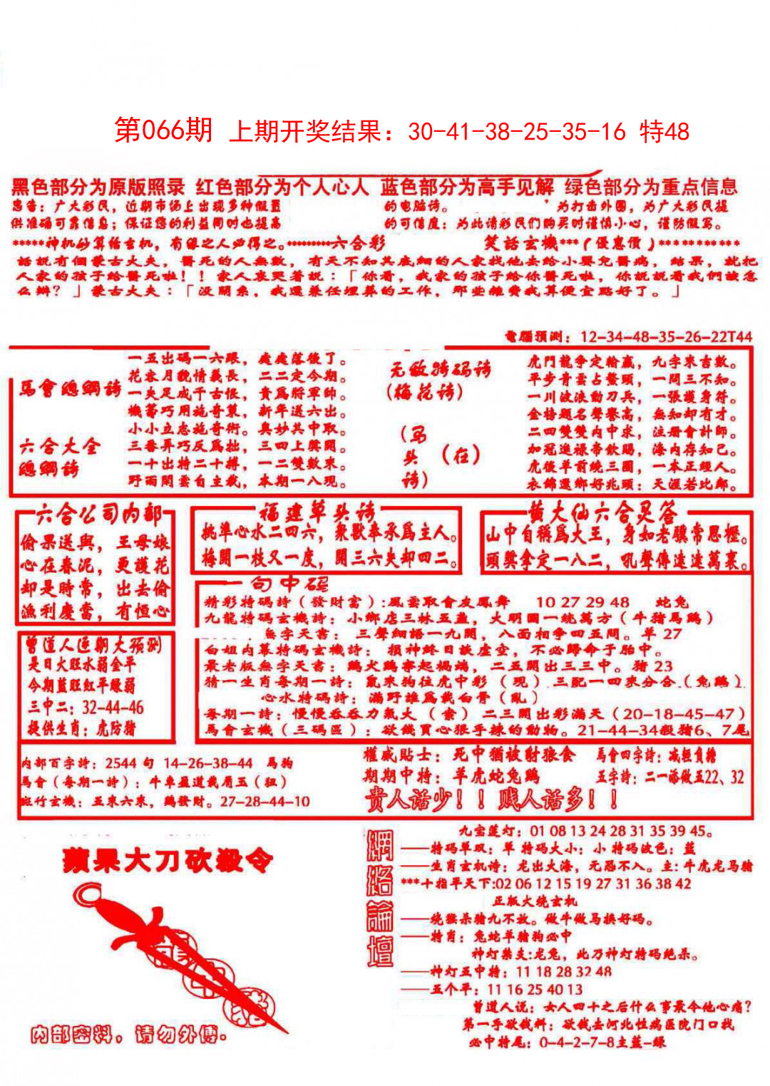 2025066期大刀彩霸王A