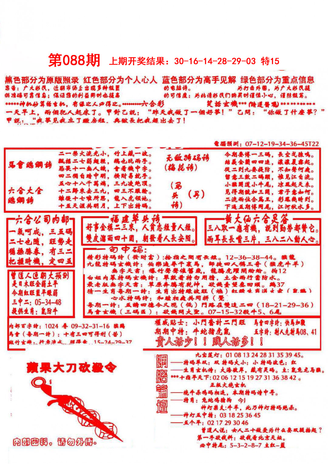 2025088期大刀彩霸王A