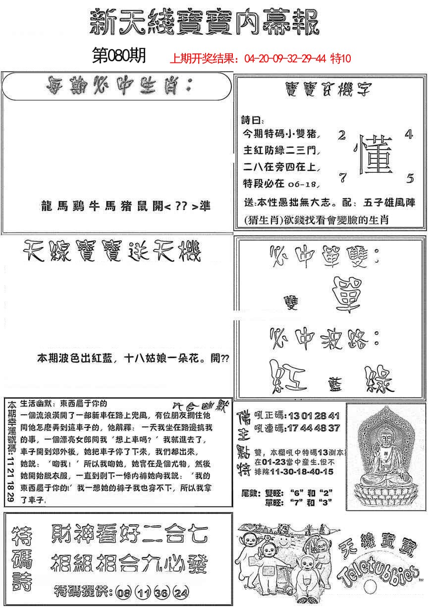 2025080期新天线宝宝(彩)
