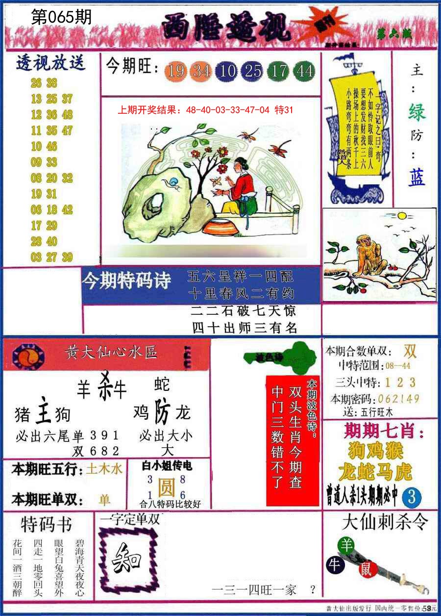 2025065期西陲透视