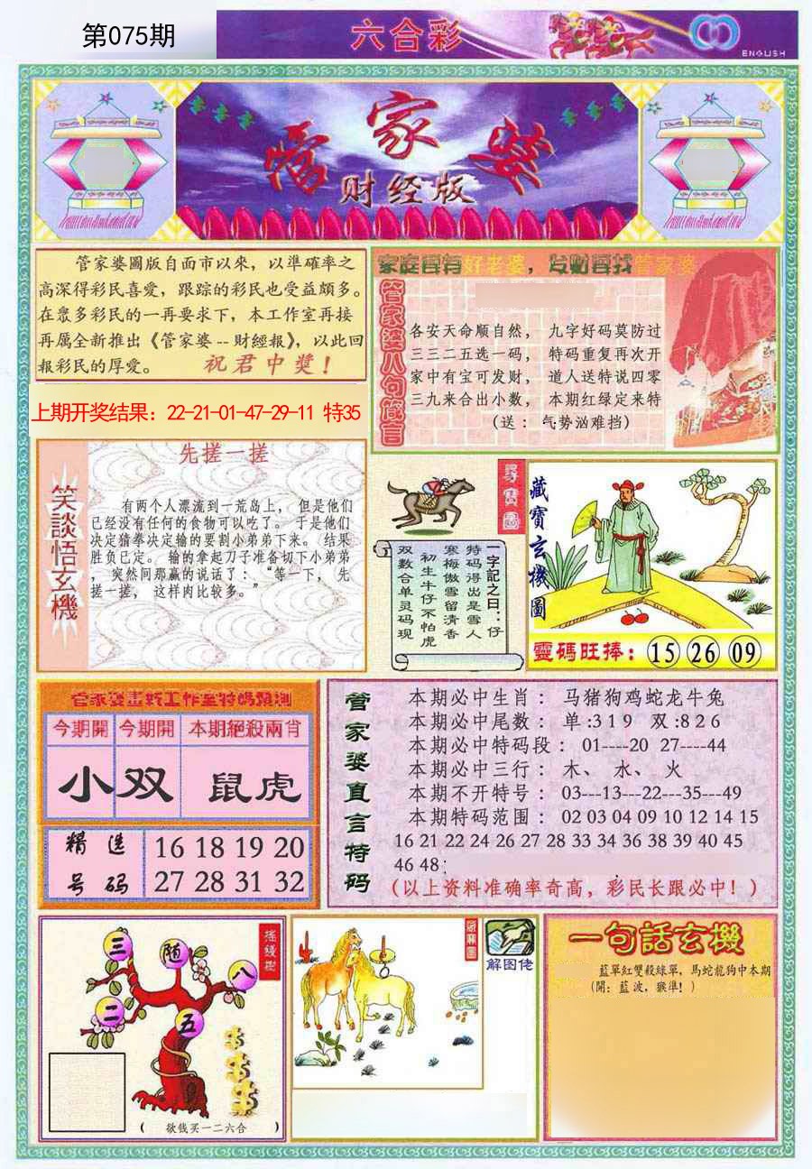 2025075期管家婆财经版