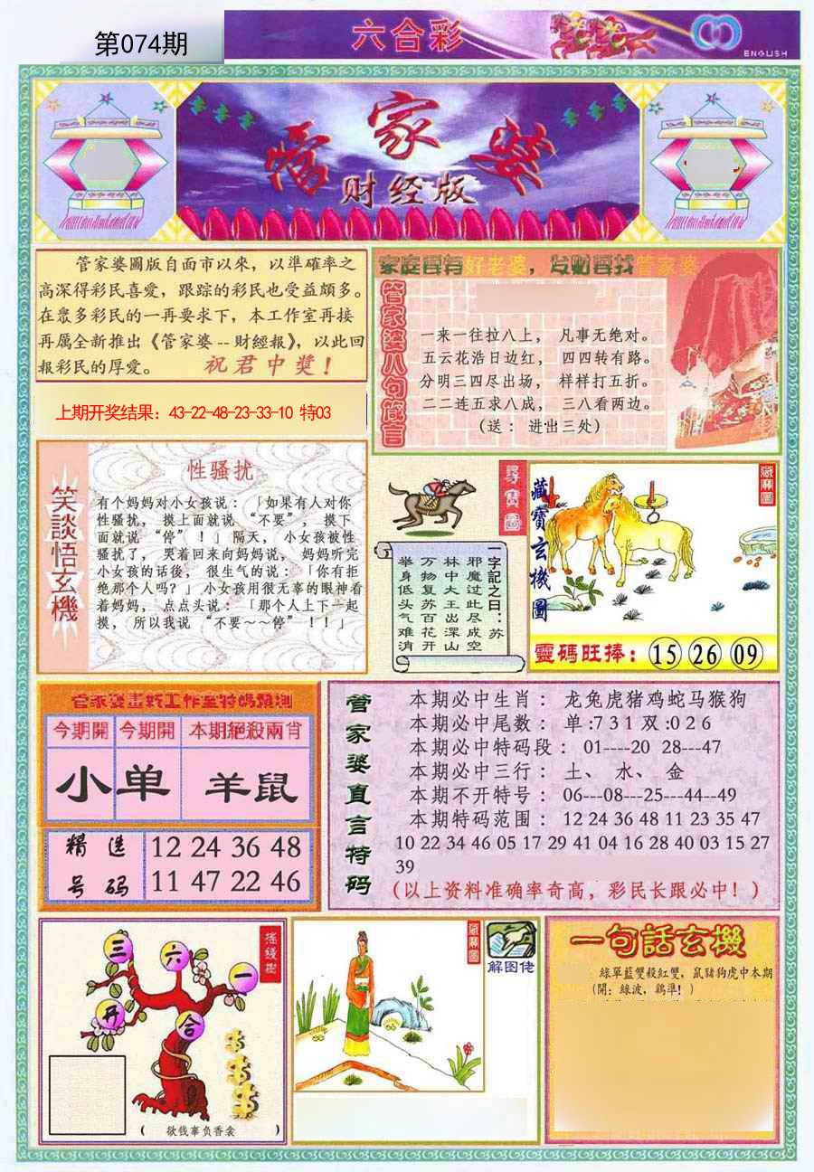 2025074期管家婆财经版