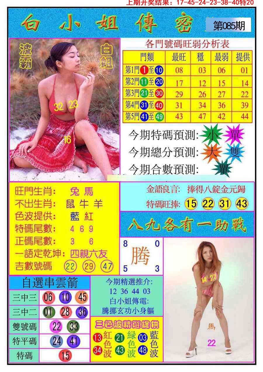 2025085期白小姐传密