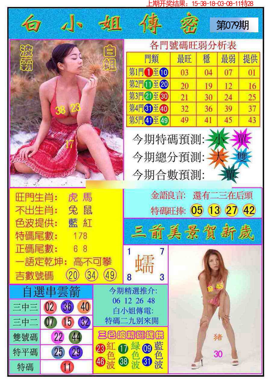 2025079期白小姐传密