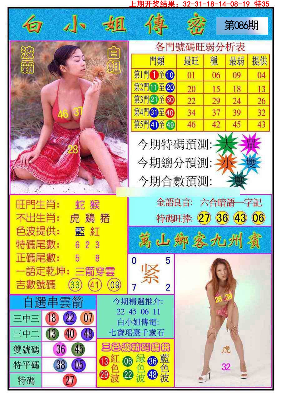 2025086期白小姐传密