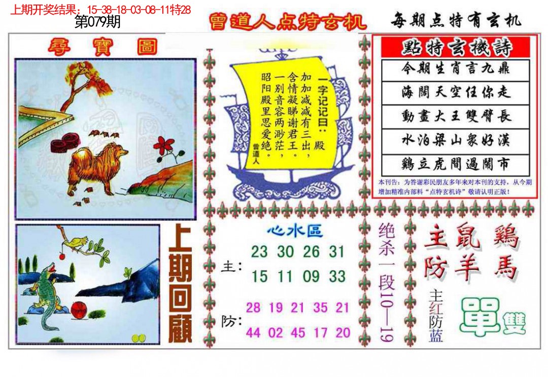 2025079期曾道人点特玄机