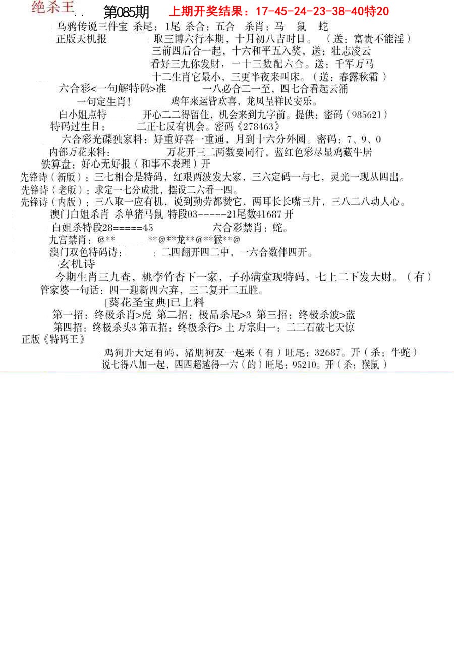 2025085期蓝天报B