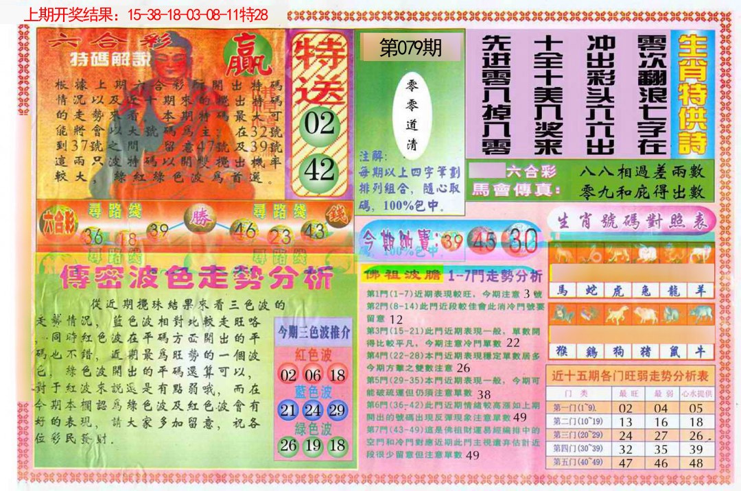 2025079期白小姐三点传密B