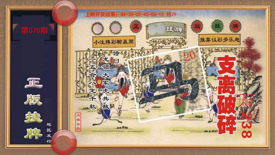 2025070期正版挂牌