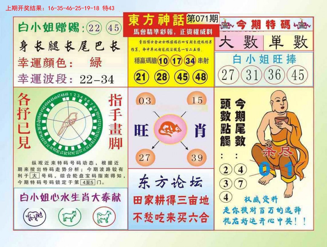 2025071期东方神话