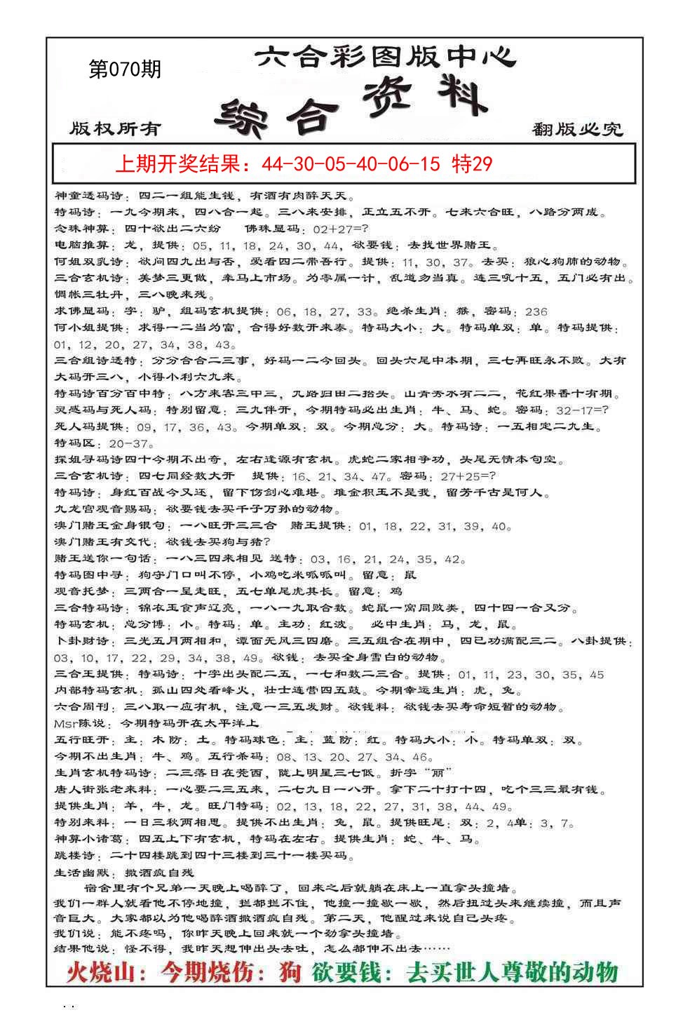 2025070期内部综合资料