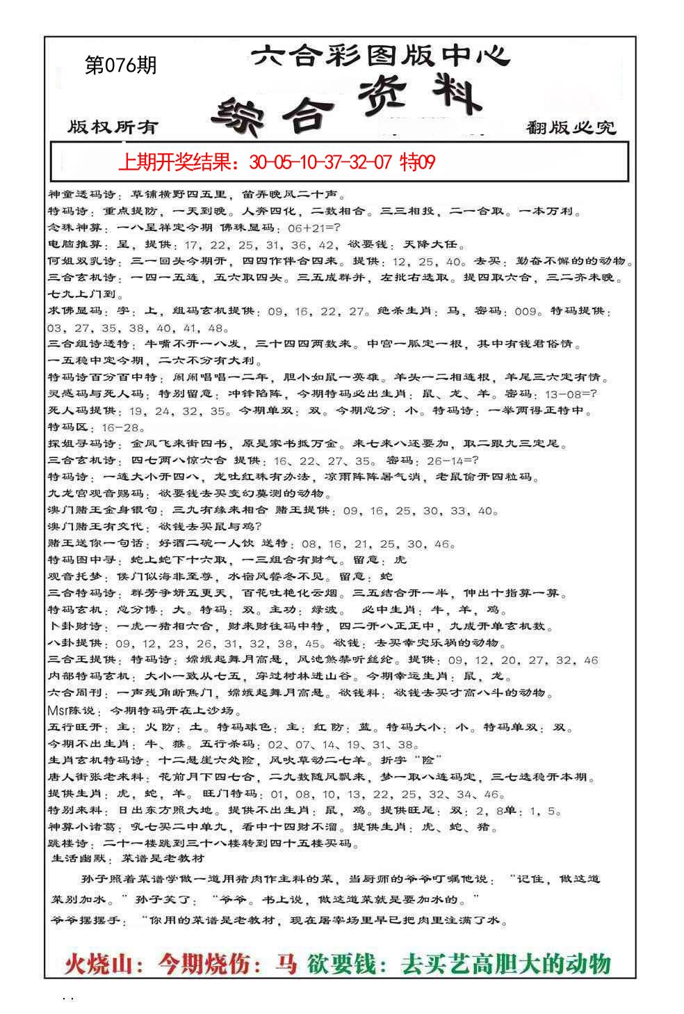 2025076期内部综合资料
