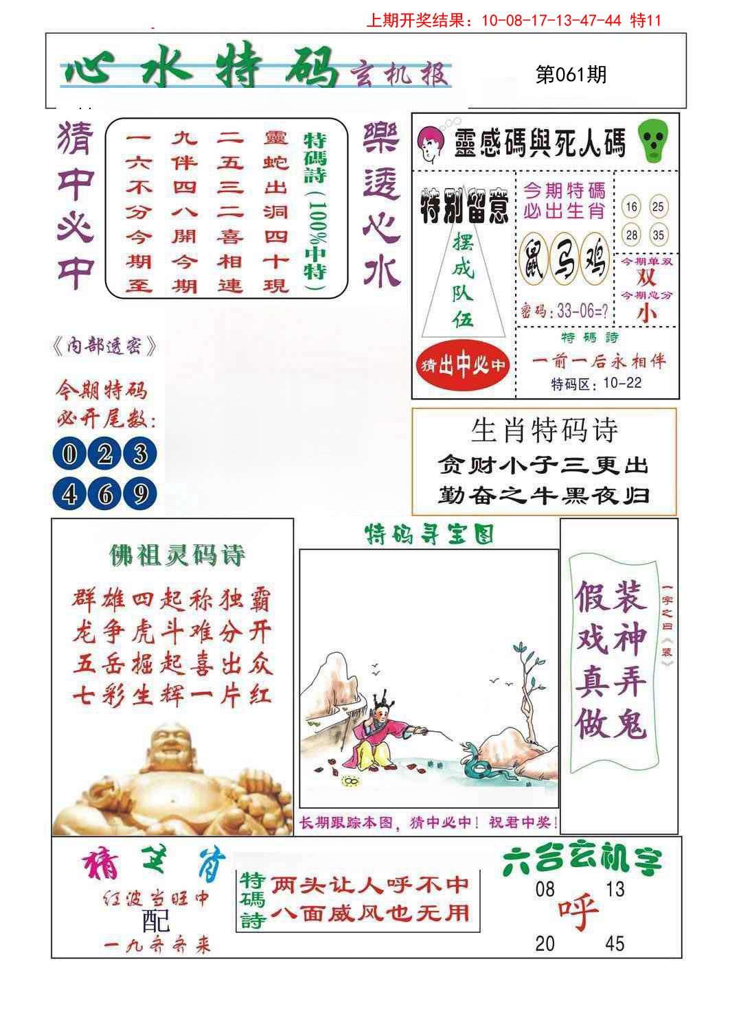 2025061期心水特码