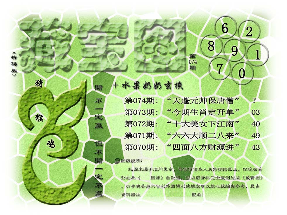 2025074期(水果奶奶藏宝图)正版