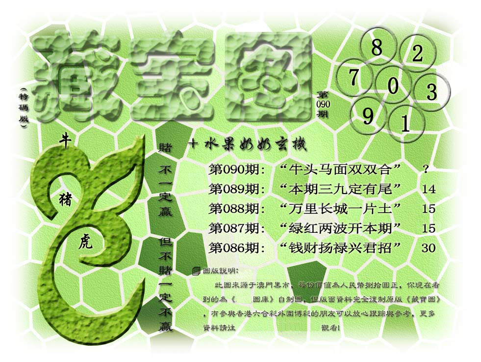 2025090期(水果奶奶藏宝图)正版