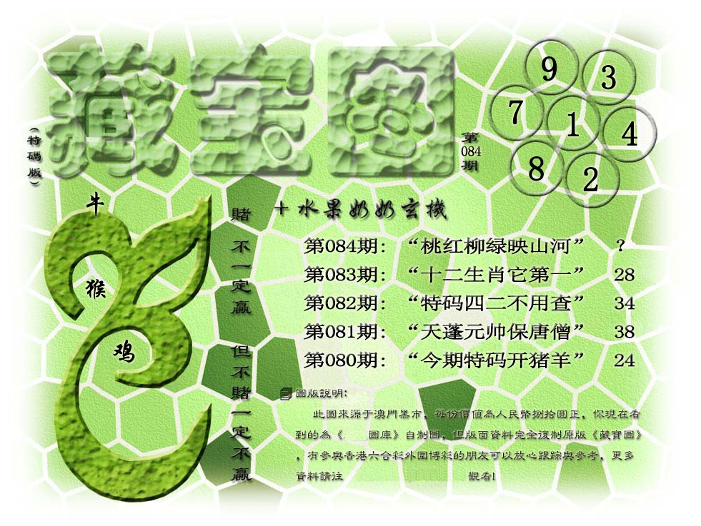 2025084期(水果奶奶藏宝图)正版