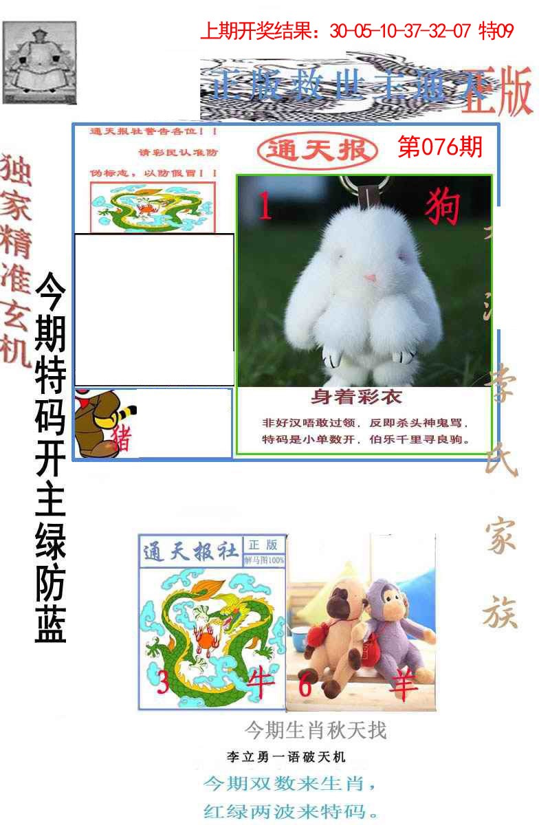 2025076期李力勇通天报