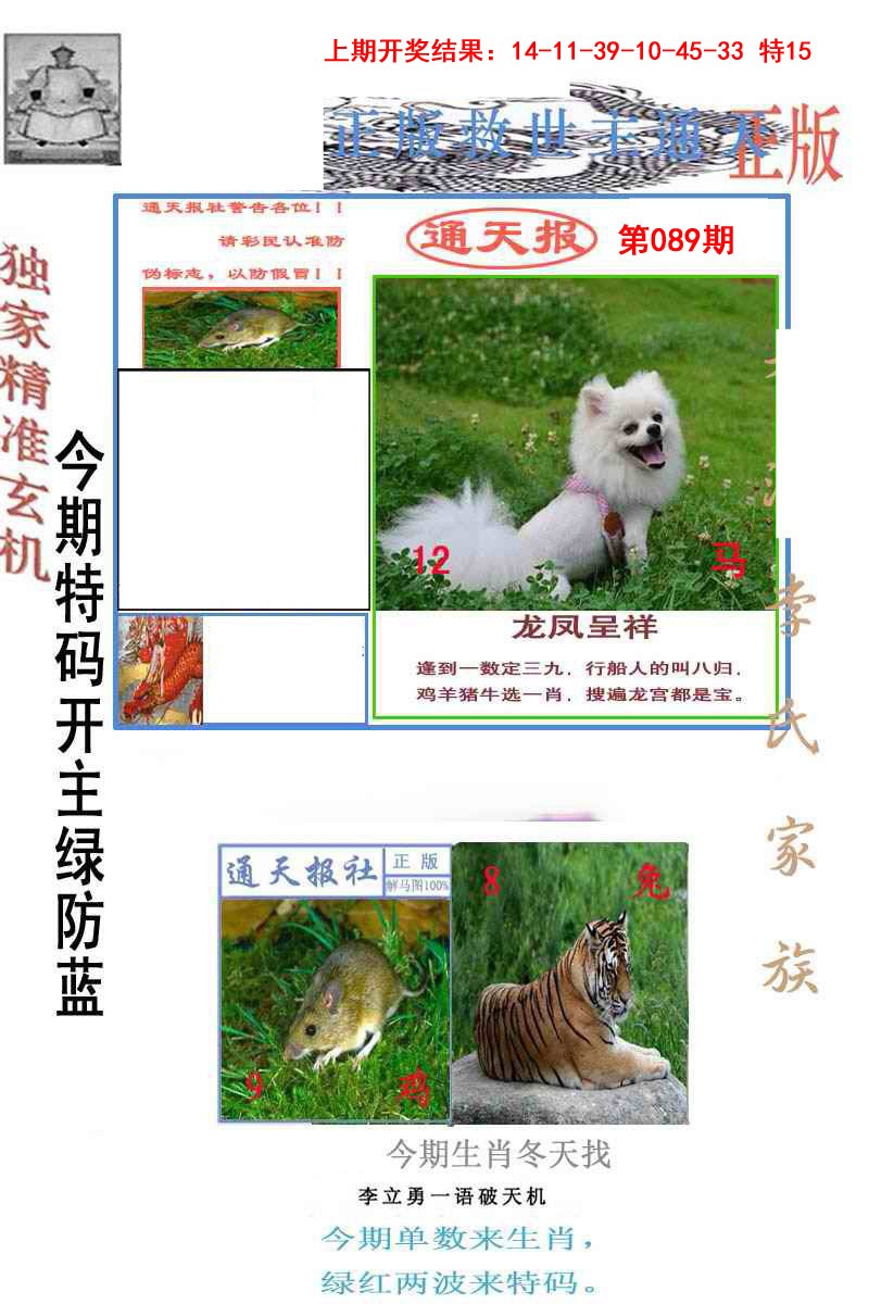 2025089期李力勇通天报