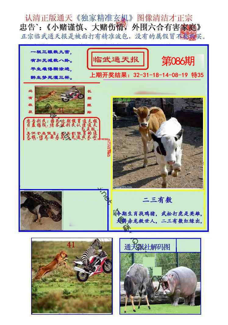 2025086期临武通天报