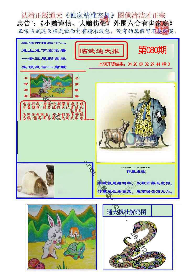 2025080期临武通天报