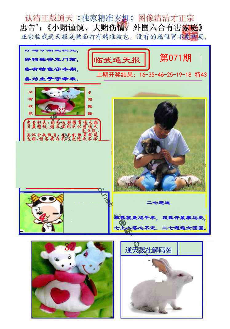 2025071期临武通天报