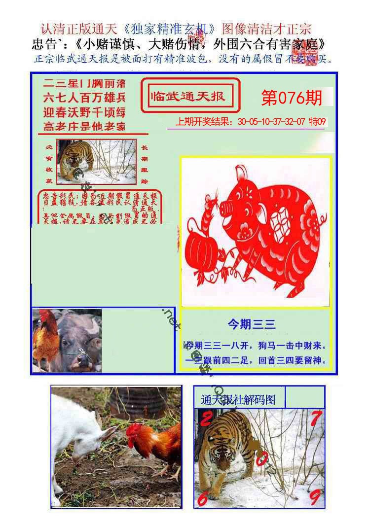 2025076期临武通天报