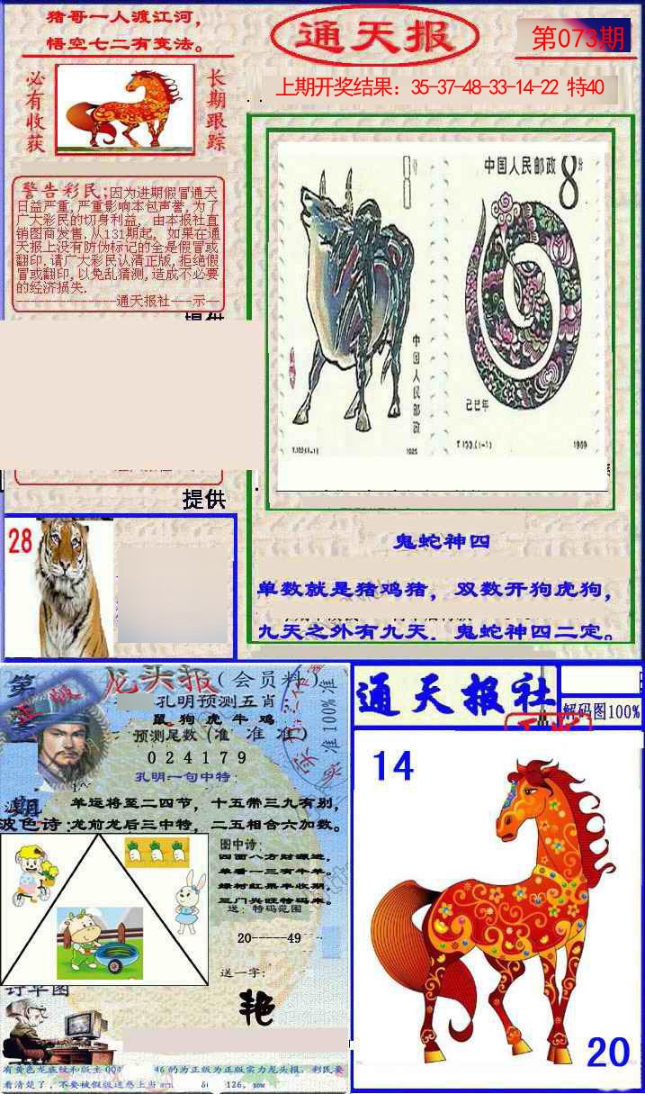 2025073期实力通天报