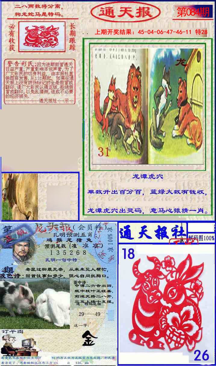 2025084期实力通天报