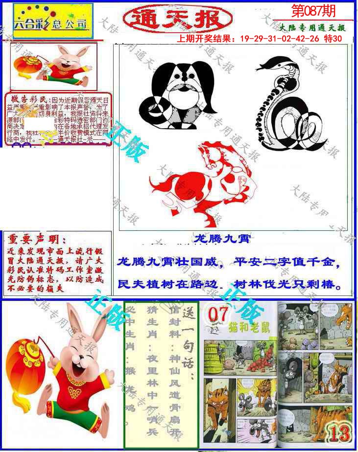 2025087期大陆通天报
