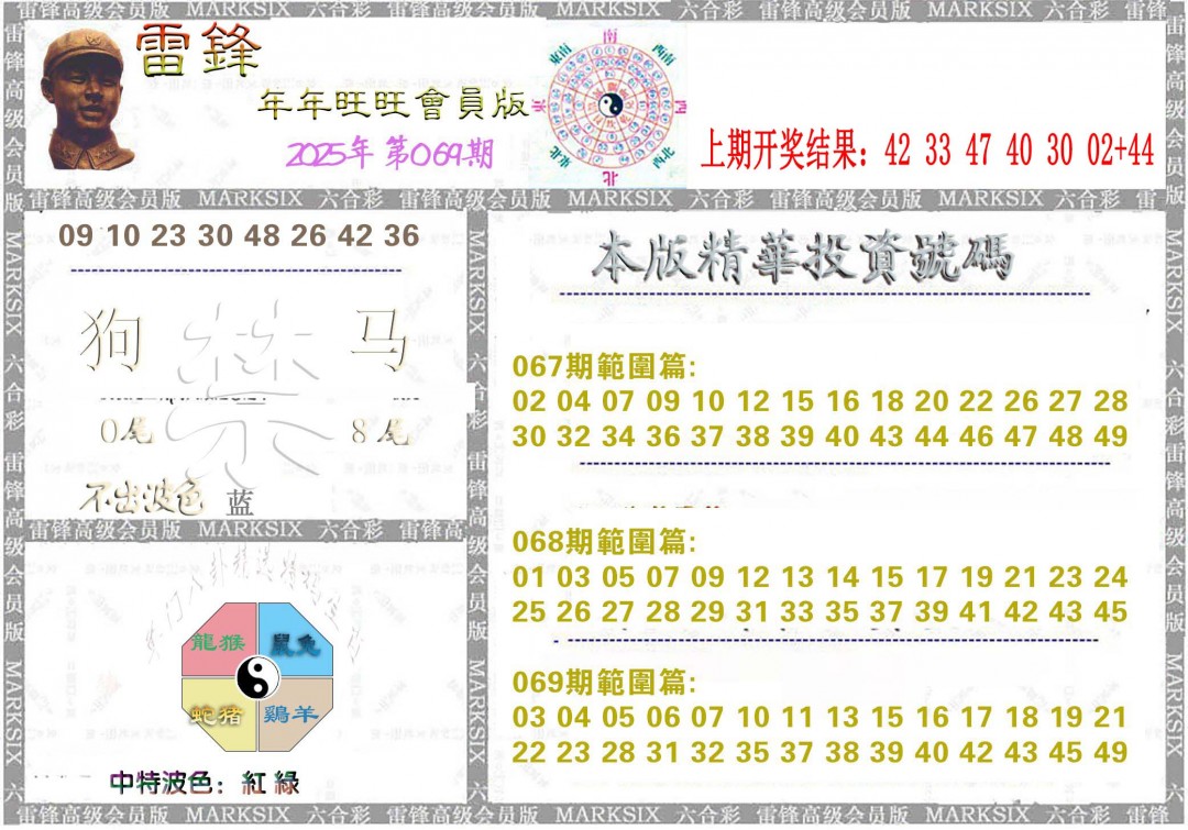 2025069期雷锋鼠年旺旺版