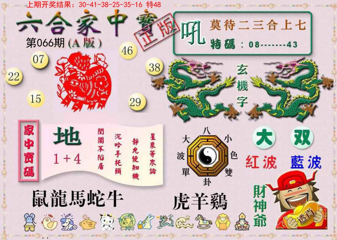 2025066期六合家中宝A