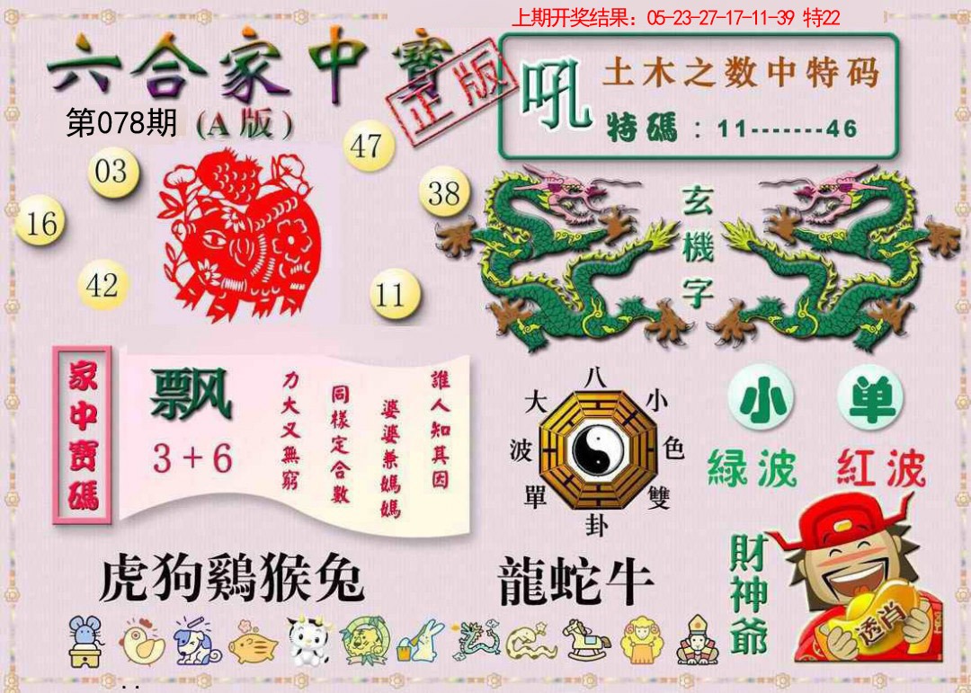 2025078期六合家中宝A
