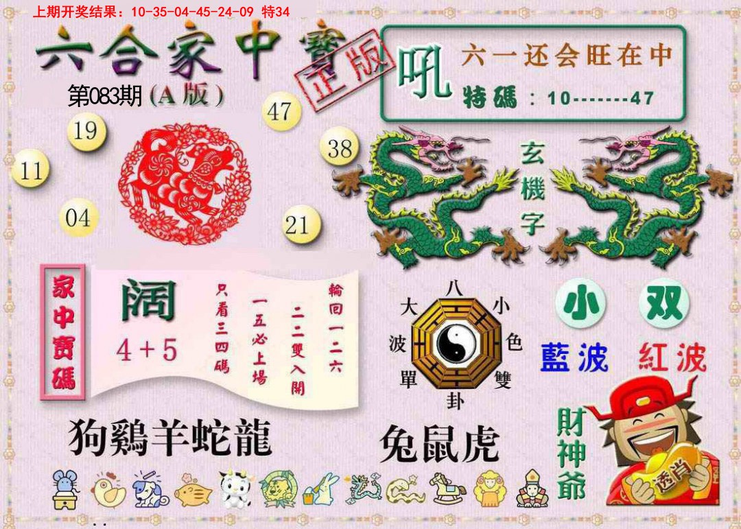 2025083期六合家中宝A