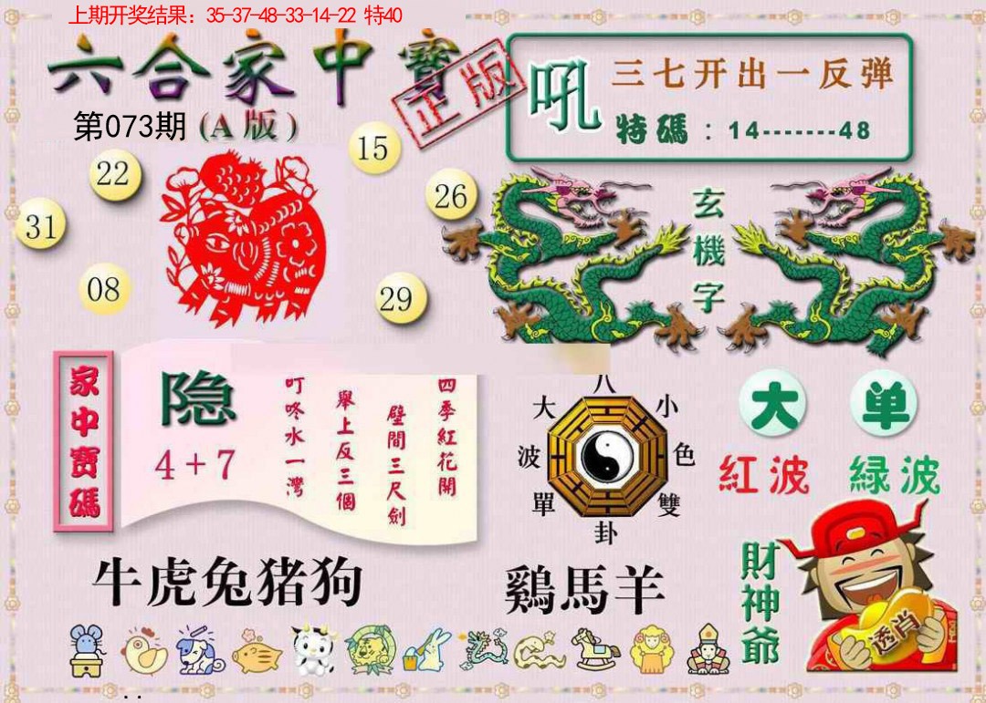 2025073期六合家中宝A