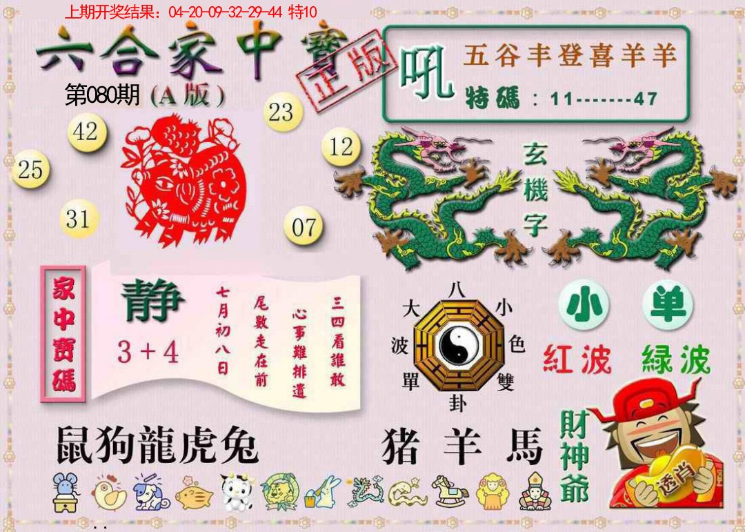 2025080期六合家中宝A