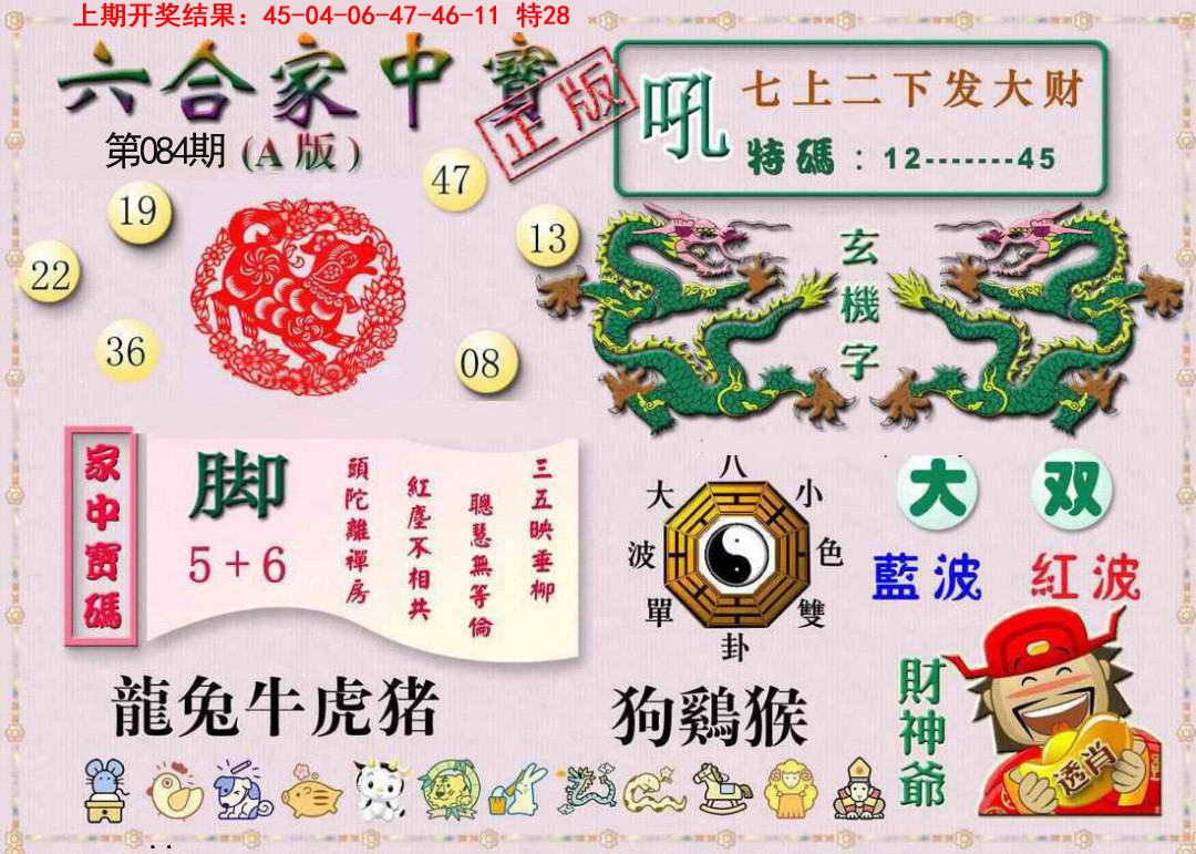2025084期六合家中宝A