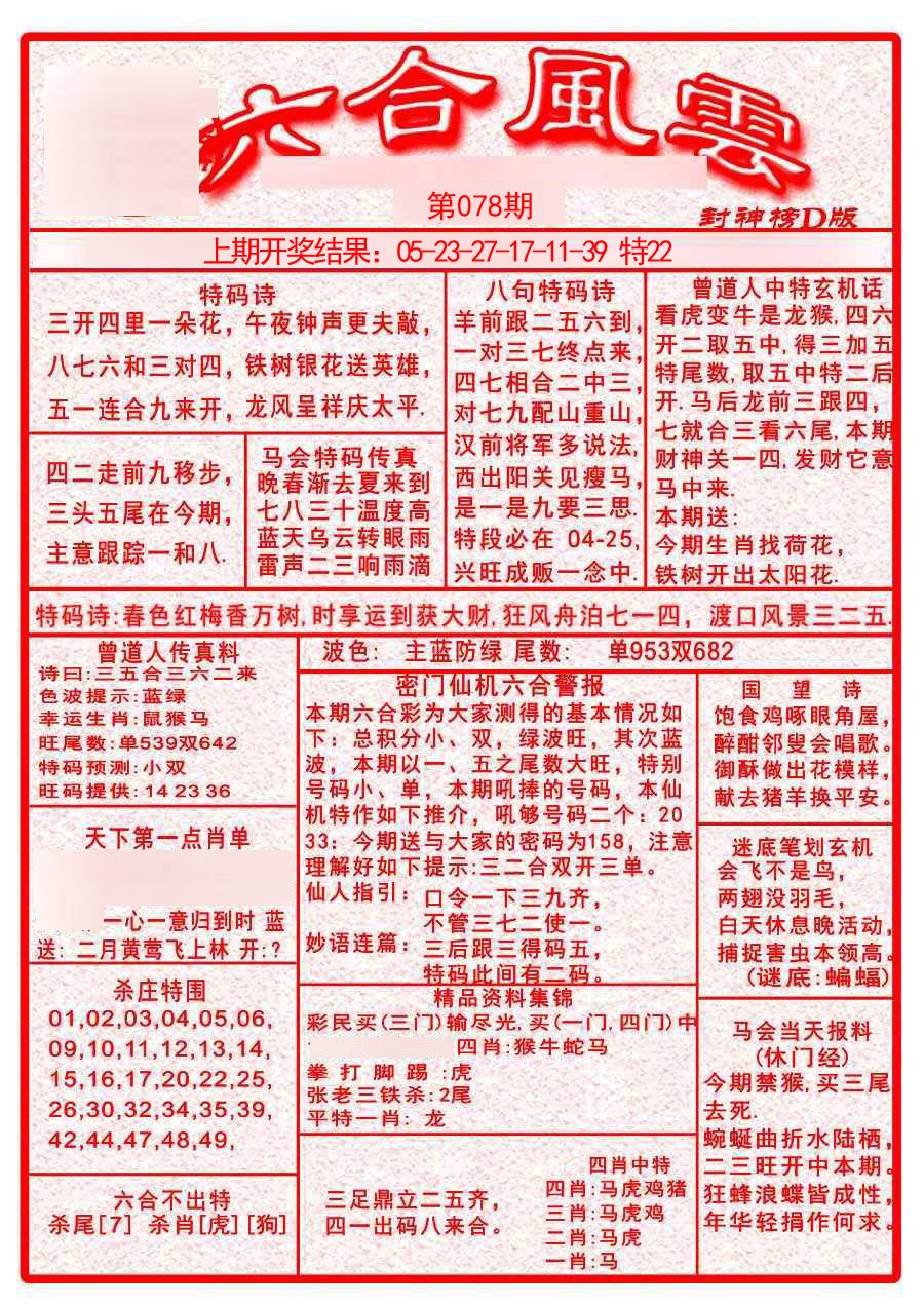 2025078期六合风云A